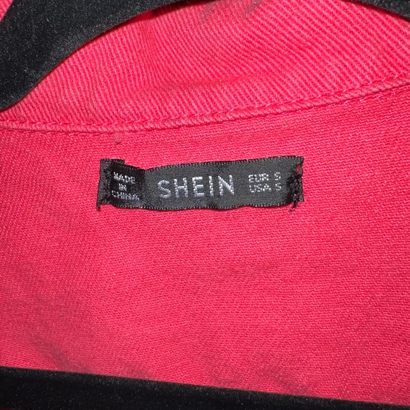 Shein Button Down Distressed Denim Dress - size small - Picture 5 of 6